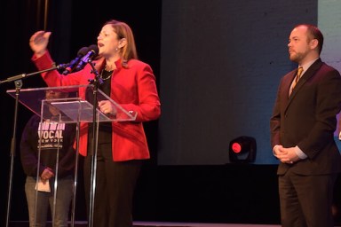 Melissa Mark-Viverito, Cory Johnson, Brad Hoylman