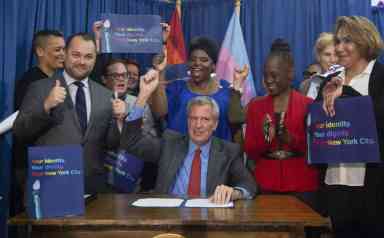 De Blasio Signs Gender Marker Reform