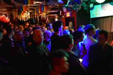 Upstairs at the Stonewall Inn.