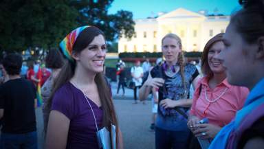 Protest Trans Military Ban, White House, Washington, DC USA