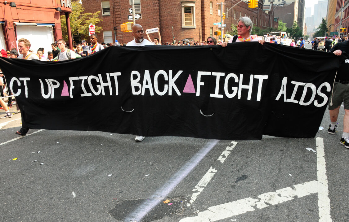 ACT UP at the 2010 Pride March in New York City.