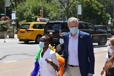 de blasio mccray pride sunday 2020