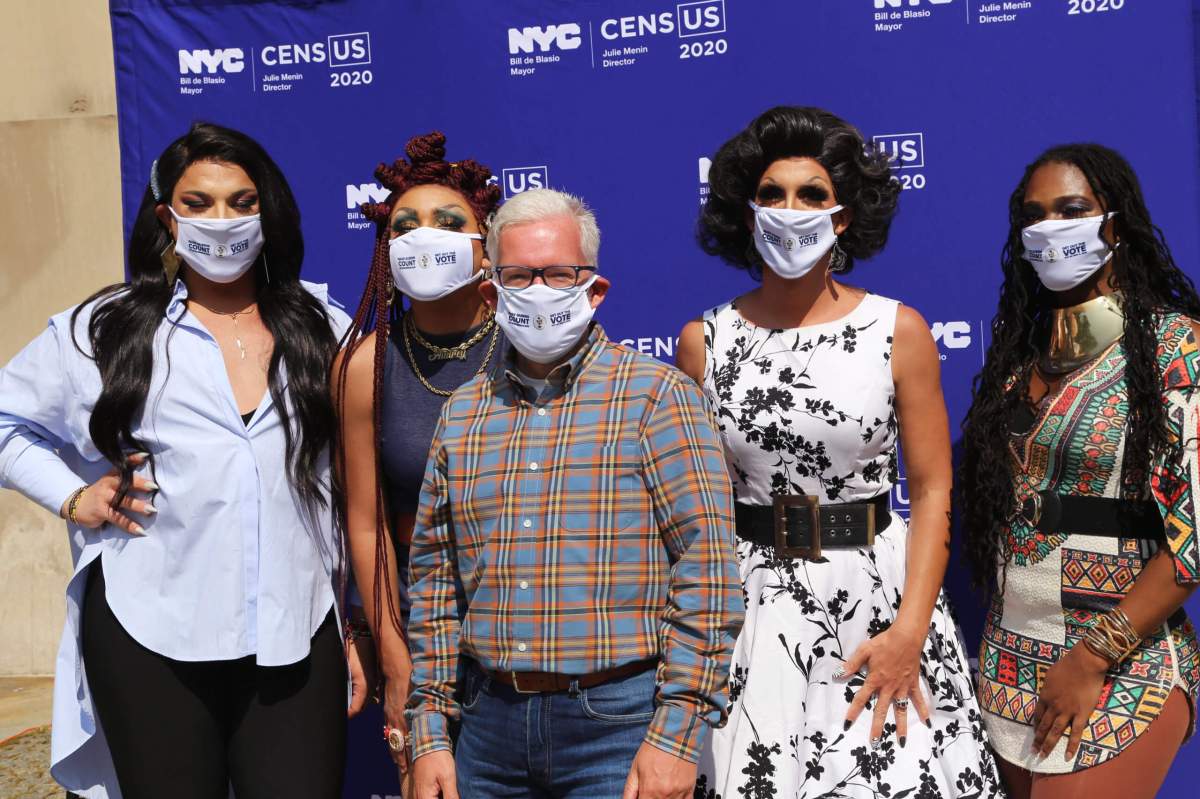 Jimmy Van Bramer and Census drag queens