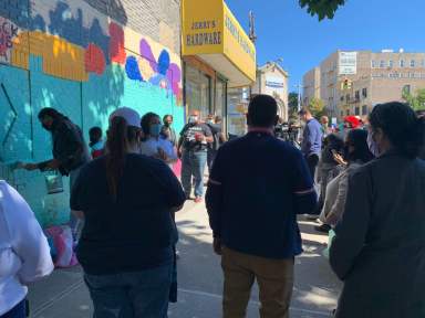 norwood trans lives mural