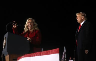 President Trump holds campaign rally in Dalton, Georgia