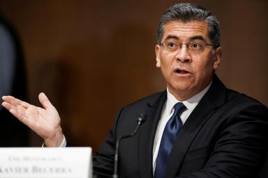 FILE PHOTO: Senate Finance Committee hearing on the nomination of Xavier Becerra to be secretary of Health and Human Services