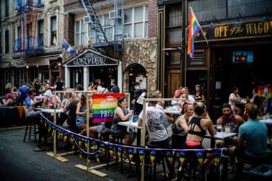 Joint LGBTQ and Black Lives Matter march in New York City