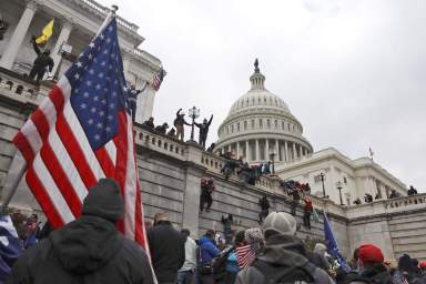 Supporters of U.S. President Donald Trump gather in Washington