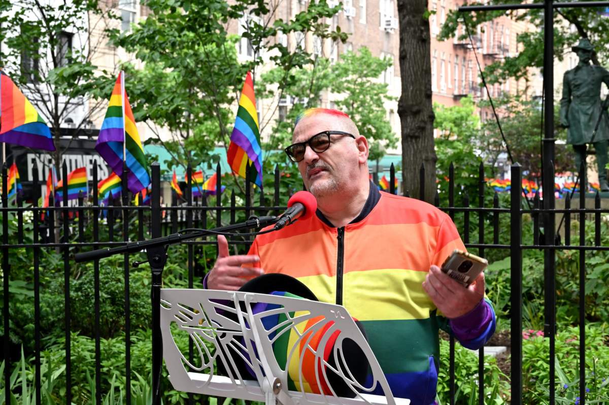 Rainbow flag FINALLY flies on Federal land at Stonewall Park.