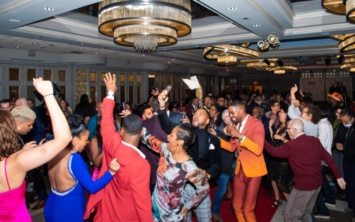 After awards were presented, honorees flocked to the dance stage.