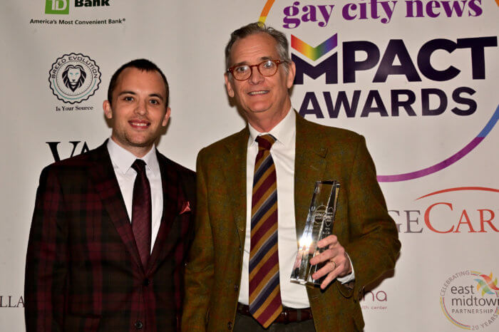 Matt Tracy with honoree Sean Strub