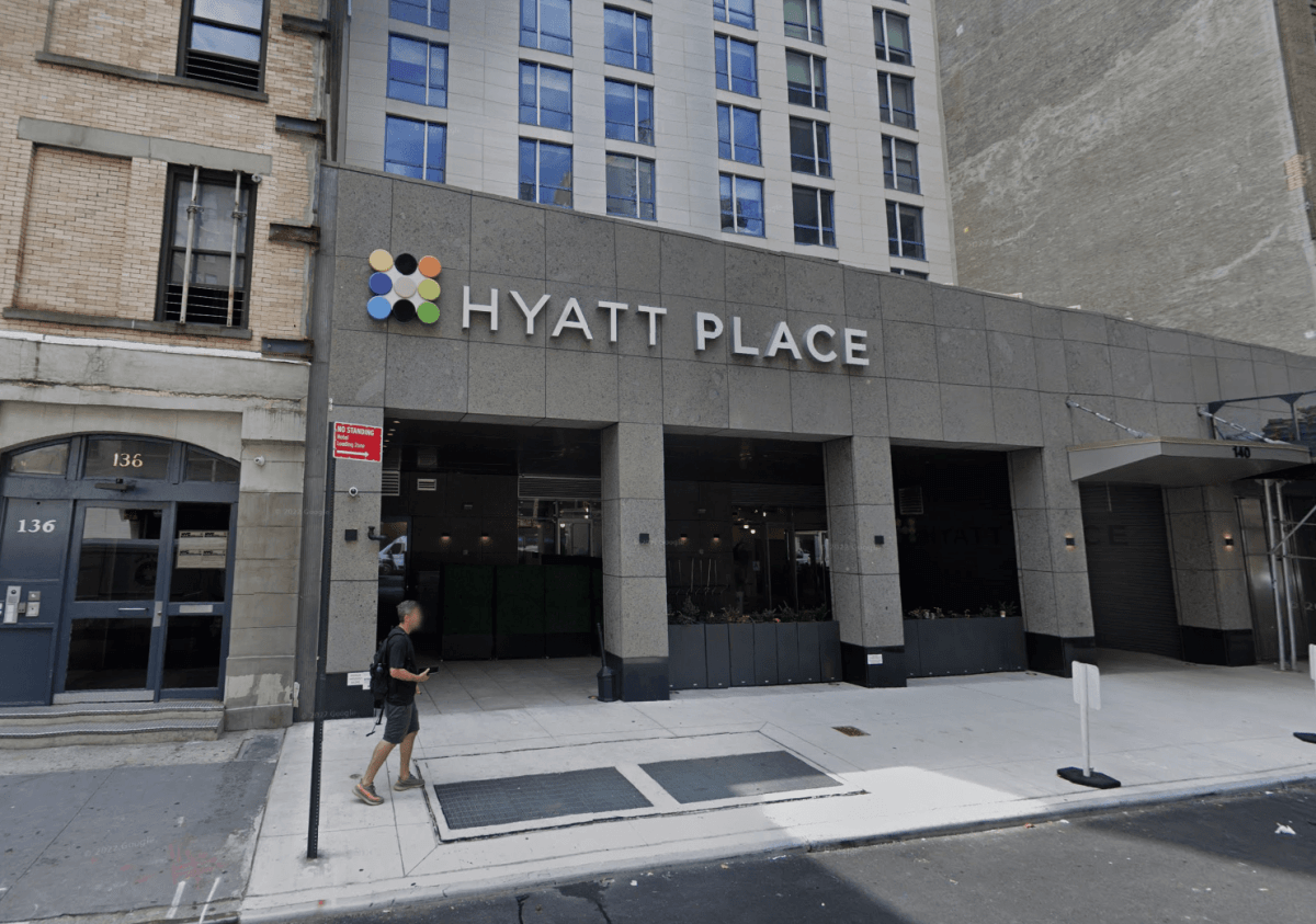 Outside of Hyatt Place New York