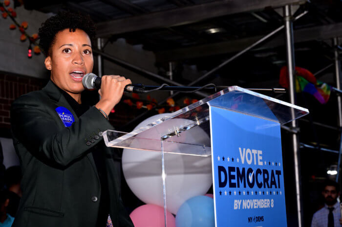 Councilmember Crystal Hudson of Brooklyn at Stonewall