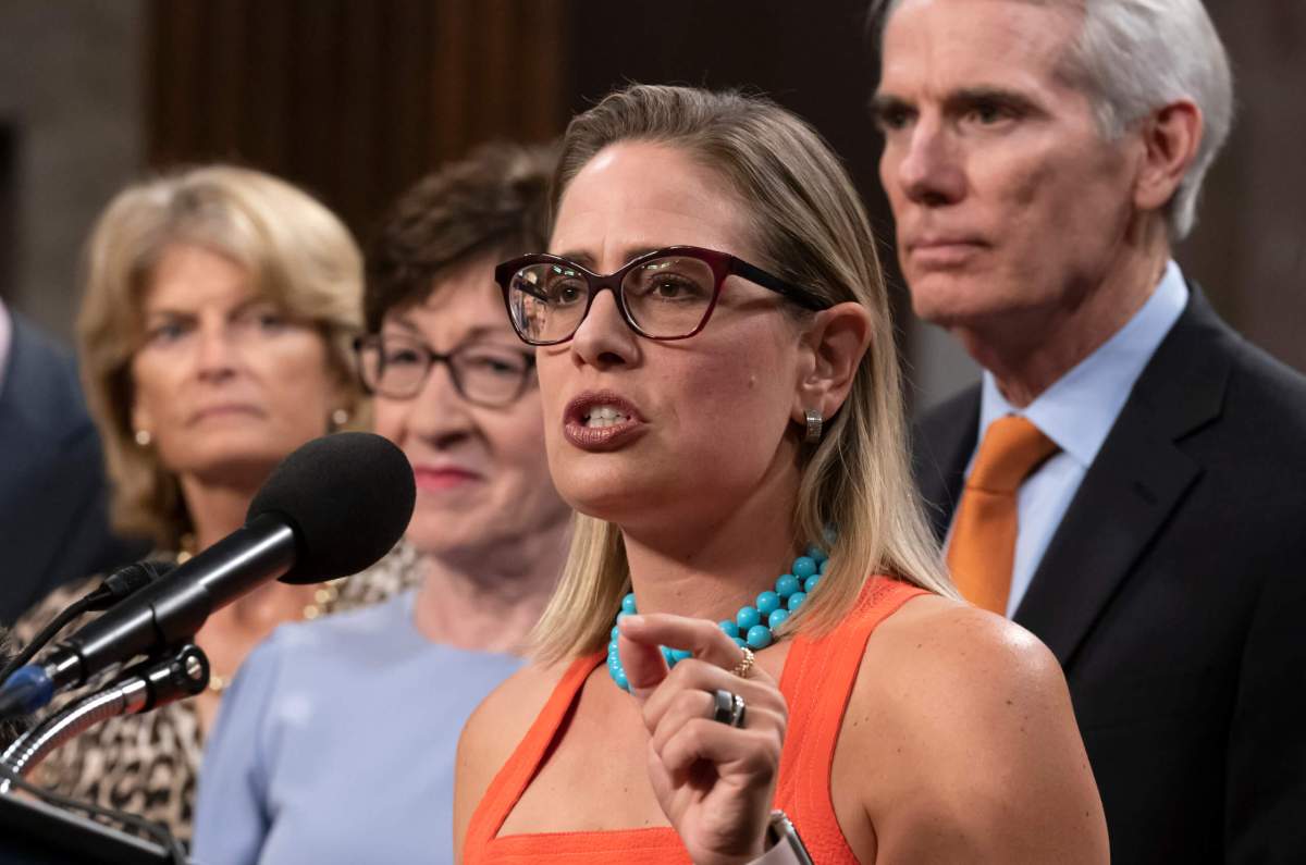 Rob Portman, Kyrsten Sinema, Lisa Murkowski, Susan Collins