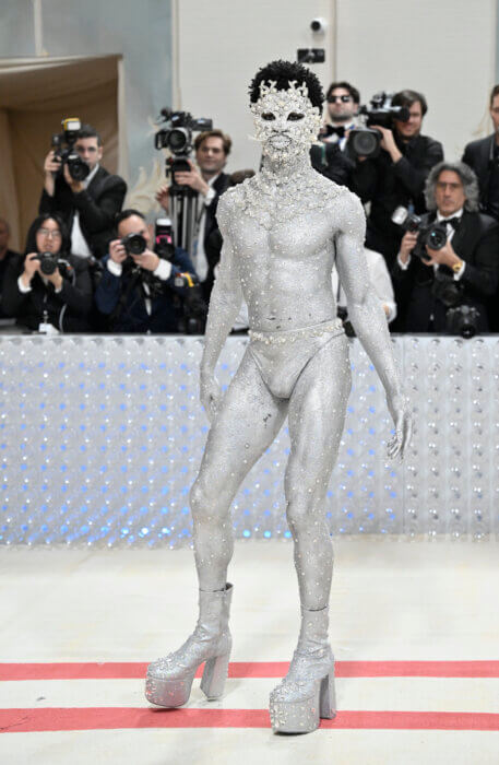 Lil Nas X attends The Metropolitan Museum of Art's Costume Institute benefit gala celebrating the opening of the "Karl Lagerfeld: A Line of Beauty" exhibition on Monday, May 1, 2023, in New York. 