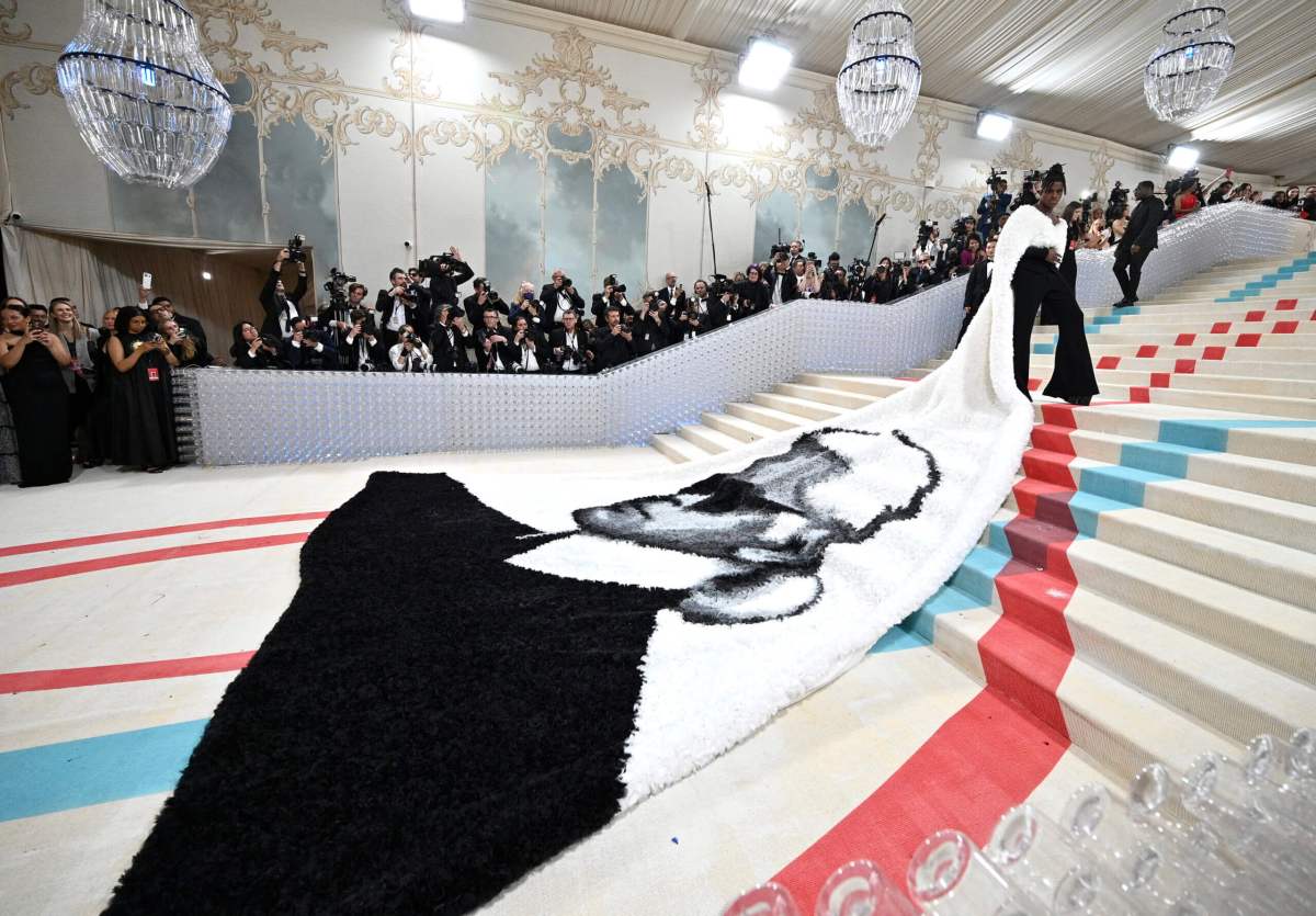 Jeremy Pope attends The Metropolitan Museum of Art's Costume Institute benefit gala celebrating the opening of the "Karl Lagerfeld: A Line of Beauty" exhibition on Monday, May 1, 2023, in New York.