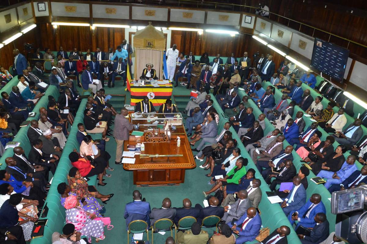 The Ugandan Parliament votes on a harsh new anti-gay bill on March 21, 2023.