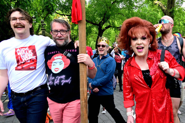 Singing drag diva Candy Samples and the Candy Wrappers using their powers for good!