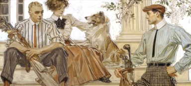 JC Leyendecker (1874-1951) was an award-winning commercial artist specializing in male figures who settled in New York in 1902.