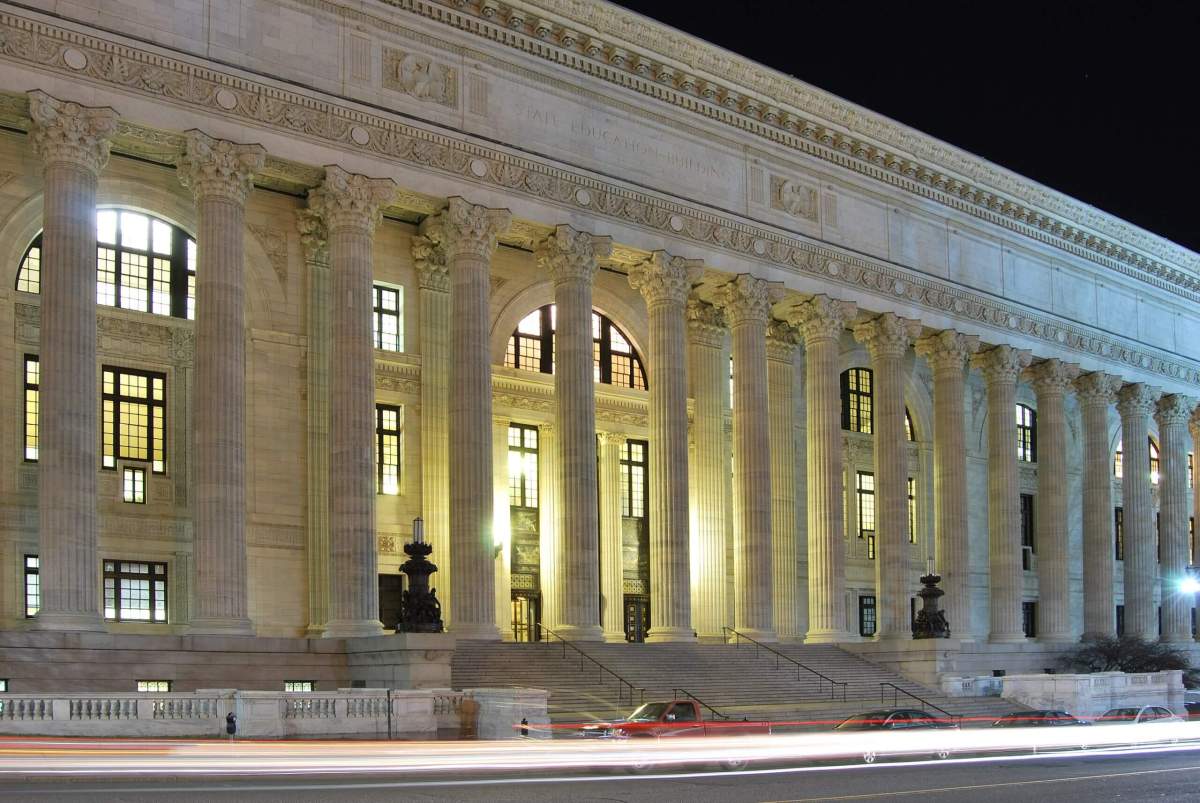 The New York State Education Department building in Albany.