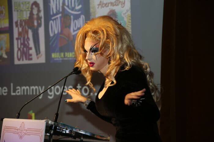 Drag performer and playwright Nancy NoGood.