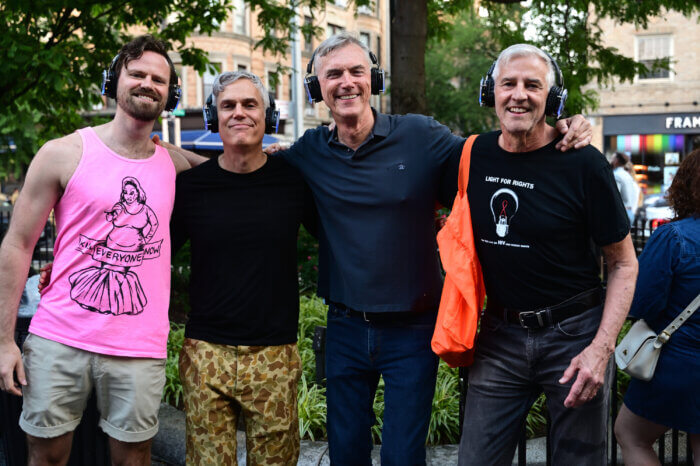 NYC Aids Memorial Board Members Max Walden, Keith Fox (Board Chair), Richard Burns, and Eric Sawyer.