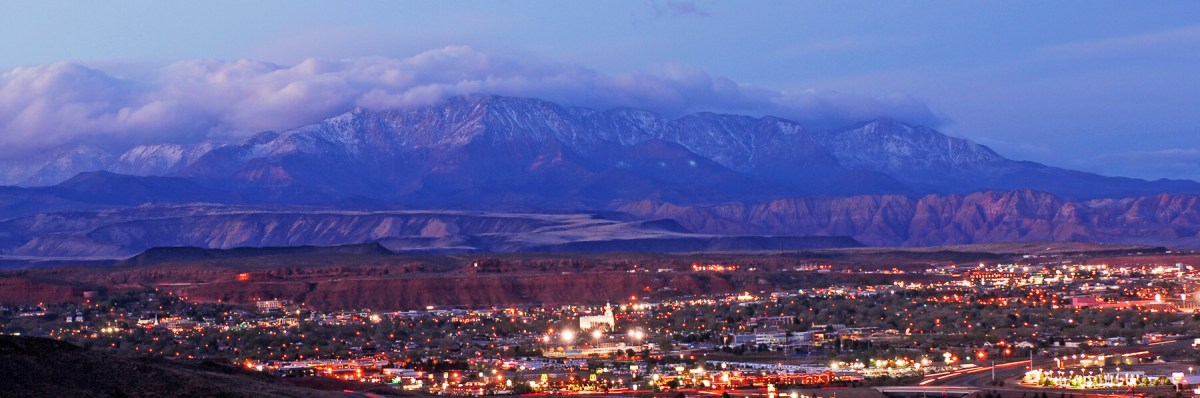 Overlooking St. George, Utah.