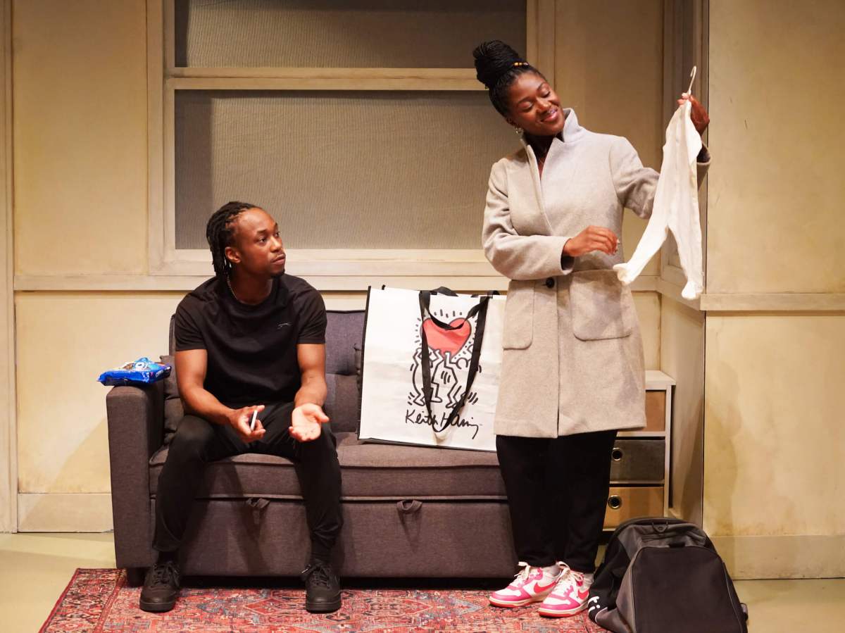 Raphel Famotibe and Tosin Alabi in "Foxes."