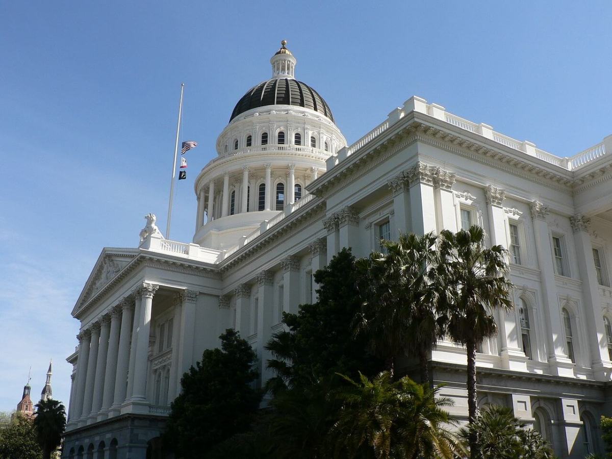 The California State Capitol in Sacramento.