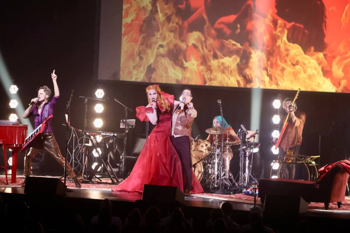 Jinkx Monsoon at her show at King’s Theater in Flatbush in early July.