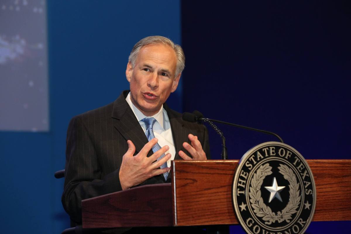 Texas Governor Greg Abbott.