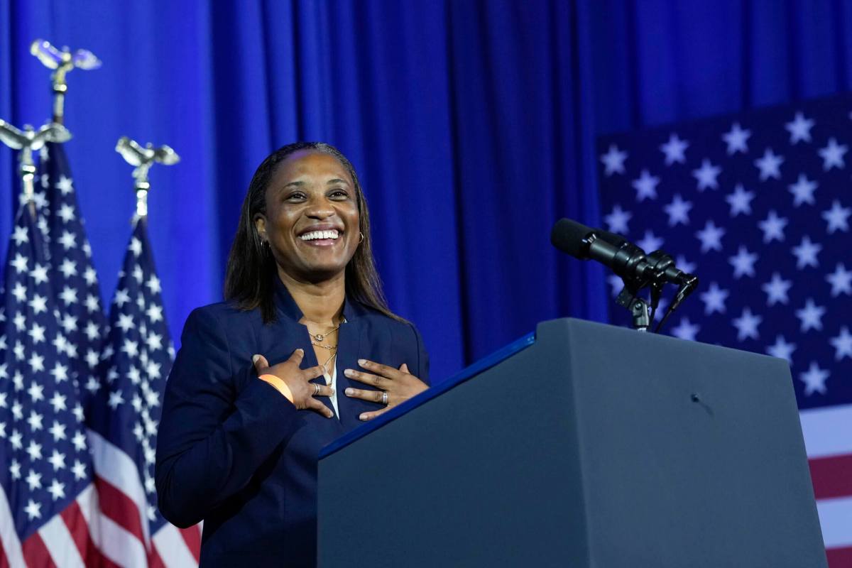 Laphonza Butler speaks during an event in Washington, Friday, June 23, 2023.