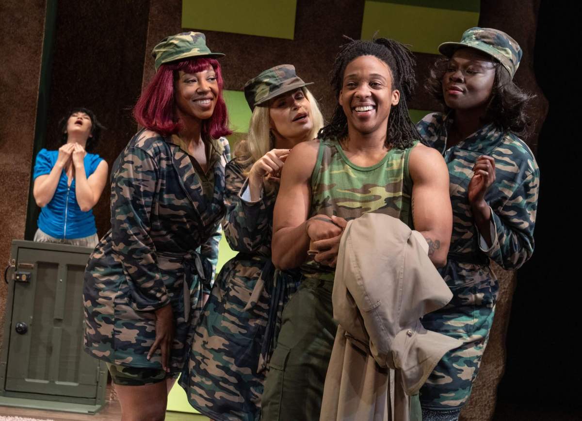 Cindy Cheung, Marinda Anderson, Nicole Villamil, Esco Jouléy and Shaunette Renée Wilson in "Merry Me."