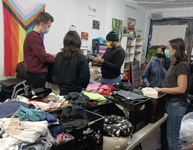 Astoria Food Pantry’s free store. The mutual aid group has served the community since the COVID-19 pandemic.