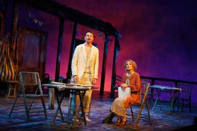 Tim Daly stars as Rev. Shannon and Jean Lichty portrays Hannah in "The Night of the Iguana."