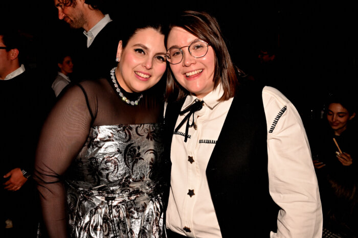 Co-Star Beanie Feldstein and her wife, Bonnie-Chance Roberts.