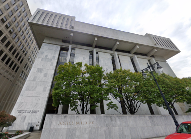 The Robert Abrams Building for Law and Justice in Albany.