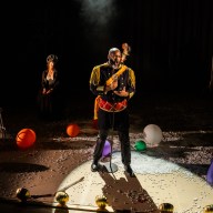 Edwin Joseph, Shannon Delijani, Lloyd Reshard Jr., and Emily Margevich in "Eugene Onegin."