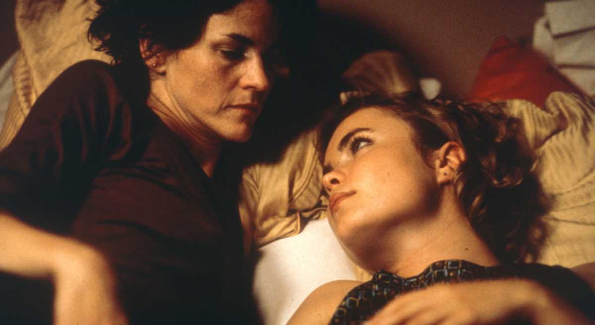 Ally Sheedy and Radha Mitchell in "High Art."